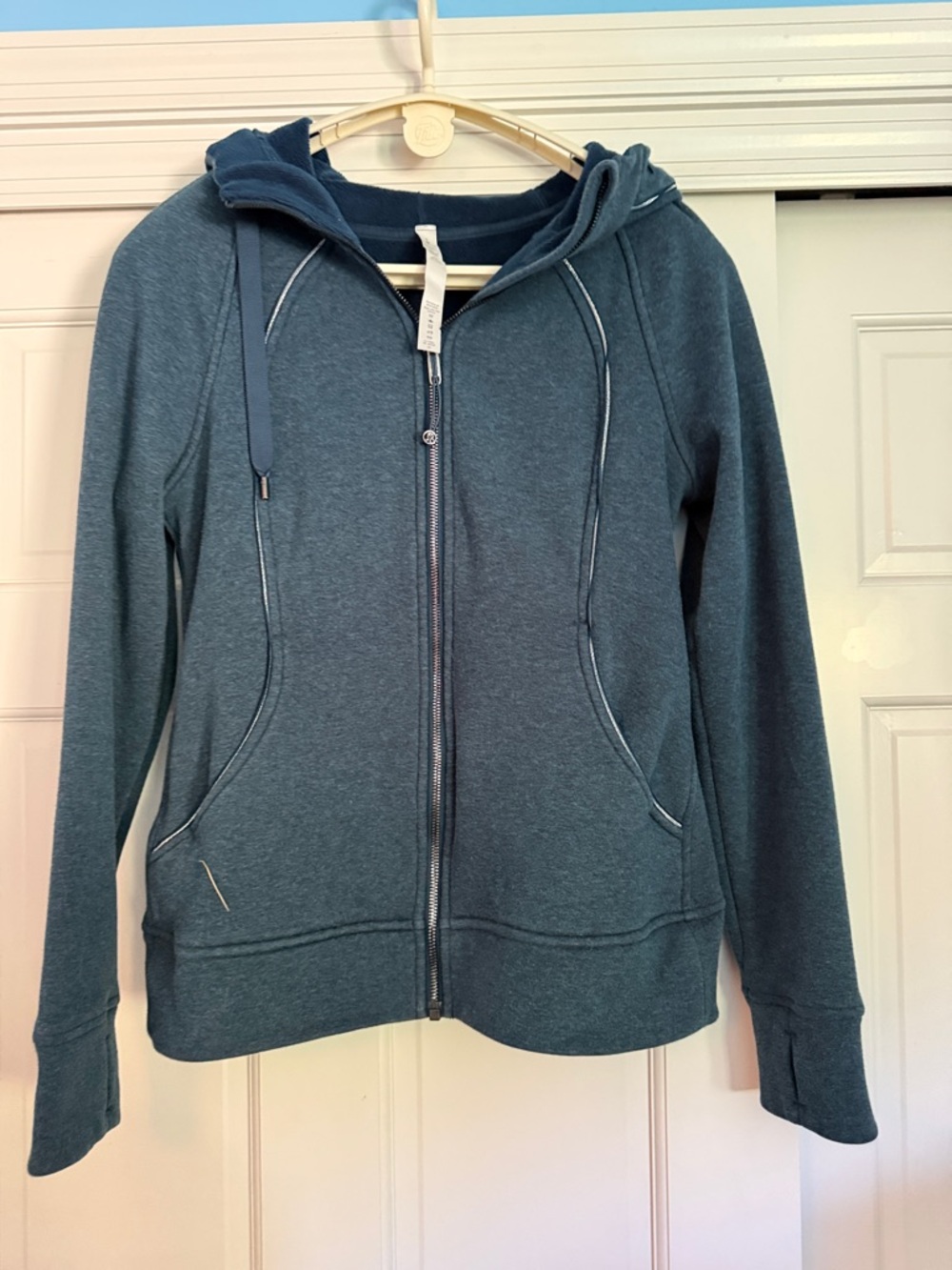 lululemon athletica Scuba Teal Zip-Up Hoodie